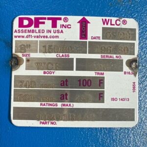 NEW OPEN BOX- DFT 9071 Check Valve Assembly 902O1B4A3 8” Class 150/300 DFT WLC - Image 4