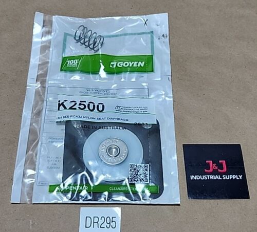 *NEW SEALED* Goyen K2500 (M1183) RCA32 Nylon Seat Diaphragm Kit + Warranty! Main Image