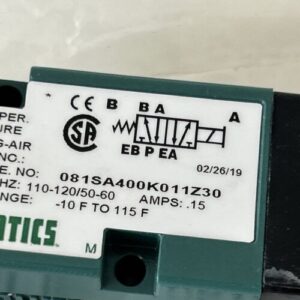 Numatics 081SA400K011Z30 Solenoid Valve 150 PSI NNB Fast Shipping! +Warranty - Image 2