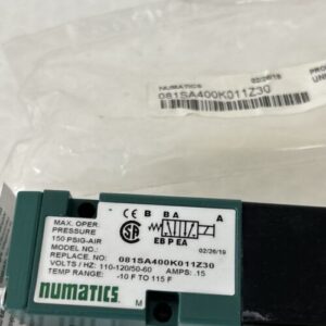 Numatics 081SA400K011Z30 Solenoid Valve 150 PSI NNB Fast Shipping! +Warranty - Image 3