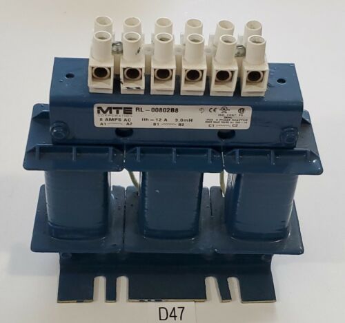 *NEW* MTE RL-00802B8 3 PHASE LINE REACTOR 8 AMP AC RL SERIES + WARRANTY! Main Image
