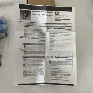 UE# J21K-254-9545 DIFFERENTIAL PRESSURE SWITCH. ADJ. 0-90 PSID, 1/4 NPT NIB - Image 5