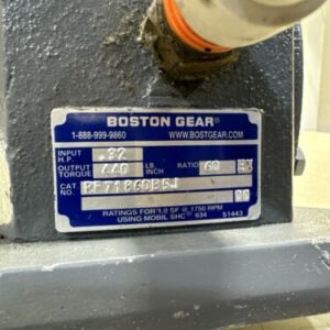 Boston Gear RF-718-60-B5-J Single Output Speed Reducer W/Baldor 1/2HP 230/460V - Image 4
