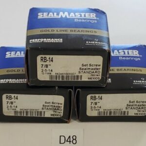*NEW/SEALED* LOT OF 3 SEAL MASTER RB-14 7/8" BORE BALL INSERT BEARING + WARRANTY - Image 1