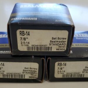 *NEW/SEALED* LOT OF 3 SEAL MASTER RB-14 7/8" BORE BALL INSERT BEARING + WARRANTY - Image 2