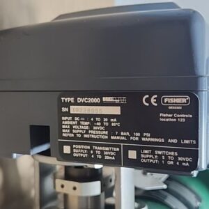 Fisher 19228955 Globe Valve W/ Fieldvue DVC2000 Controller 2" Vee-Ball +Warranty - Image 5