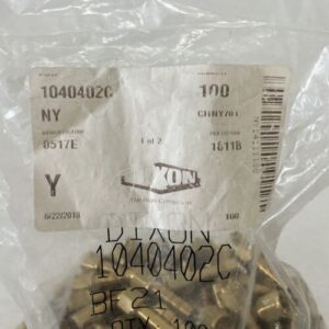 (100) 1040402C Dixon Valves 1/4" Hose ID x 1/8" FEMALE NPTF Brass Barb Fitting - Image 3