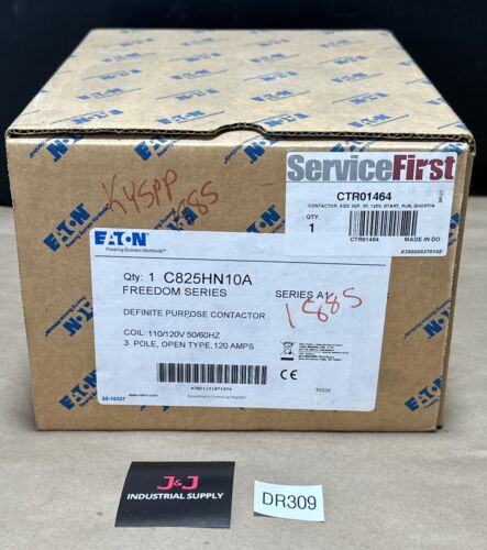 NEW EATON C825HN10A Freedom Series A1 Definite Purpose Contactor 120Amp 110/120V Main Image