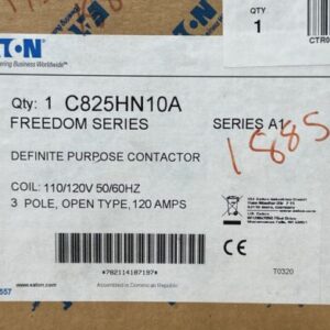 NEW EATON C825HN10A Freedom Series A1 Definite Purpose Contactor 120Amp 110/120V - Image 2