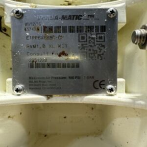 Versa-Matic E1PP6X669C-CP Polypropylene 1" Air Operated Dual Diaphragm Pump - Image 8