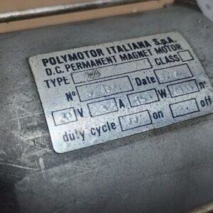 *REBUILT* Polymotor Italiana S.p.A. DC Permanent Magnet Motor 200V 450W Warranty - Image 3