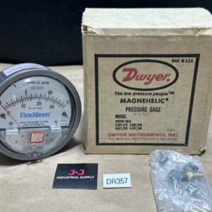 NEW- Dwyer Magnehelic 190943-00 Flex-Kleen Pressure Gauge 0-15β H2O (0-38cm)πΊπΈ - Image 1