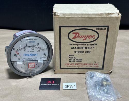 NEW- Dwyer Magnehelic 190943-00 Flex-Kleen Pressure Gauge 0-15β H2O (0-38cm)πΊπΈ Main Image