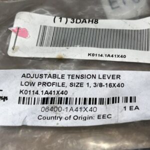 (9) Kipp K0114.1A41x40 Adjustable Tension Lever Sz.1, 3/8-16X40, (In Indv. Bags) - Image 3
