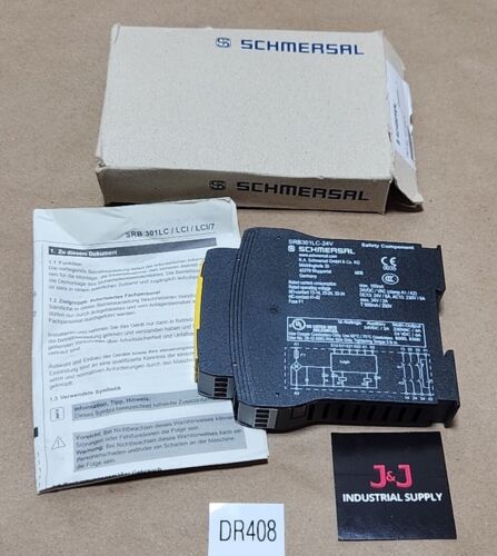 *NEW* Schmersal SRB301LC-24V Safety Relay 24Vac/Dc 230Vac 6A 500mA + Warranty! Main Image