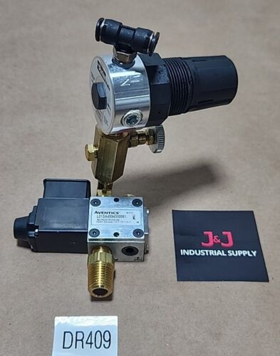Aventics L01SA4594000061 Solenoid Valve & Parker R374-01B Regulator + Warranty! Main Image