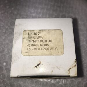 **NEW (LOT3) PRESSURE GAUGE 4278608 ROHS 60 PSI/MPA 1/4" NPT # - Image 2