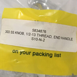 NEW!!! HEAVY DUTY!! NICE!! (Lot Of 2)303 SS Knob 1/2-13 Thread End Handle - Image 3