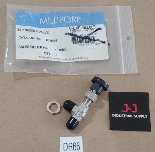 *NEW* Millipore P70818 SSP Needle Valve 1/8" Npt Male 3000Psi + Warranty! Main Image