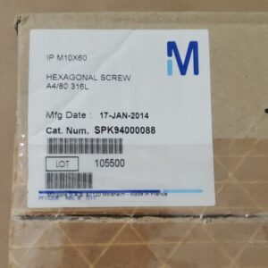 *NEW* Millipore SPK94000088 IP M10x60 Hexagonal Screw A4/80 316L + Warranty! - Image 11