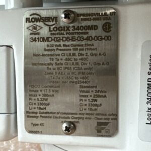 NEW- FLOWSERVE Logix 3400MD 3410MD-02-D6-E-03-40-0G-00 Advanced Positioner πΊπΈ - Image 10