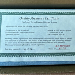 NEW- Broadly-James Polarographic Dissolved O2 Sensor D405-B070-PT-D9 25mmX70mm - Image 4