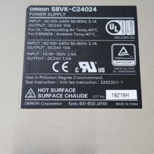 *BRAND NEW* Omron S8VK-C24024 Switching Power Supply 100-240Vac 24Vdc + Warranty - Image 10