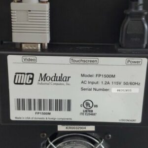 *PREOWNED* MIC Modular Industrial Computers Inc. FP1500M Touchscreen + Warranty! - Image 5