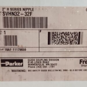 *BRAND NEW* Parker SVHN32-32F 2" H Series Nipple Female Threaded + Warranty! - Image 13