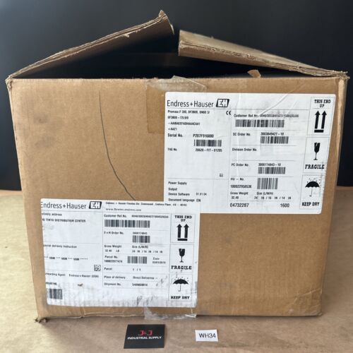 NEW- Endress Hauser Promass F 300 Coriolis Flow Meter 8F3B08-72L9/0 || FAST SHIP Main Image