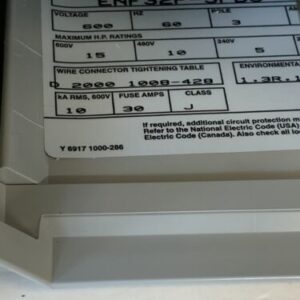 NEW CARLON LAMSON &SESSIONS BUSSMAN * DISCONNECT SWITCH ENCLOSURE * ENF32P-3PBJ - Image 5