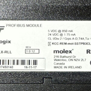 PREOWNED MOLEX SST-PB3-CLX-RLL Controllogix ProfiBus Module DC5V@850mA 24V@1.75 - Image 3
