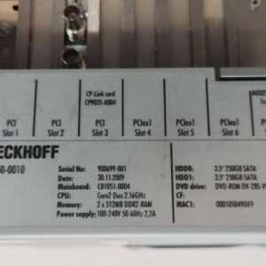 *PREOWNED* Beckhoff C6650-0010 Industrial PC For Control Cabinet + Warranty! - Image 10