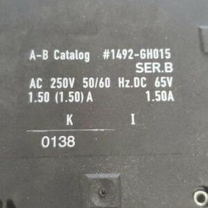 *NEW* Allen-Bradley 1492-GH015 Ser B High Density Circuit Breaker 1.5A +Warranty - Image 6