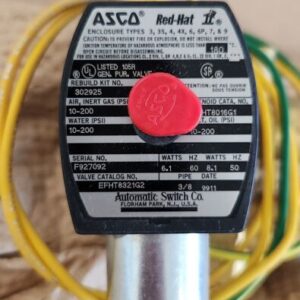 Asco EFHT8321G2 Red Hat Solenoid Valves 3/8" Pipe 110/120V 3Way + Warranty NNB - Image 3