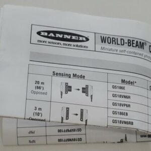 *NEW* Banner Engineering QS18VN6FPQ World Beam Mini Photoelectric Sensor 66223 - Image 6