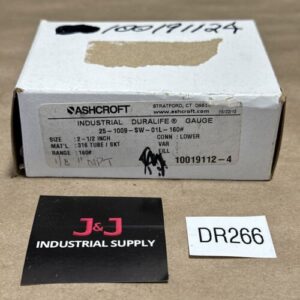 NEW OPEN BOX- Ashcroft Industrial Duralife Gauge 25-1009-SW-01L-160# 2.5β 160PSI - Image 1