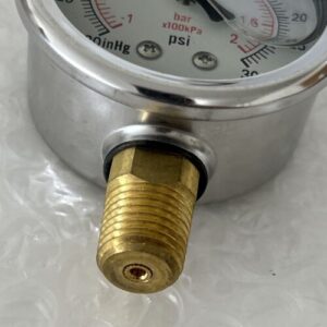 (3)NIB Pressure Gauges Glycerin Filled,-30-30 PSI 1/4 NPT Fast Shipping! - Image 3