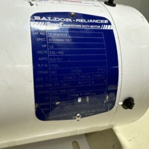 *New*Baldor CEWDM3554Super-E Washdown Duty Motor 1.5HP 230/460V ~ Warranty ~ - Image 6