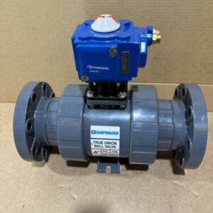 New Hayward True Union Ball Valve 4" PVC EPDM ANSI61 Actuator C25 -DA MET 🇺🇸 - Image 1