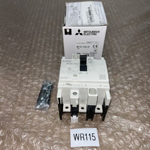 Mitsubishi NF30-FAU 3-Pole Circuit Breaker 15 Amp 240 VAC Main Image