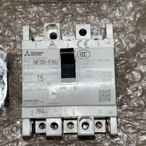 Mitsubishi NF30-FAU 3-Pole Circuit Breaker 15 Amp 240 VAC - Image 2