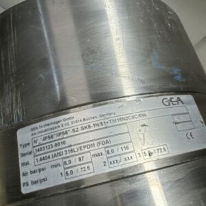 Gea Tuchenhagen N_IPS6/IPS6” -SZ-SK6-1N/51+TM15N2C0C/69k Stainless Actuator - Image 6
