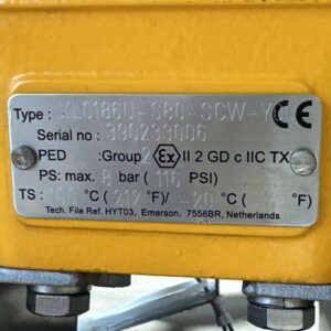 Emerson Hytork-186 Actuator XL0186U-S80-SCW-Y00 + ASCO SC8320G184 Solenoid Valve - Image 2