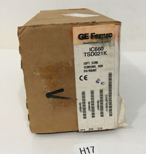 NEW!!! Sealed!! GE Fenuc IC660 TSD021K 16PT SINK Terminal 24/48VDC + *Warranty* Main Image