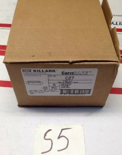 New Qty5 Hubbell Killark C27 Type C Conduit Body 3/4" Fast Shipping! Main Image