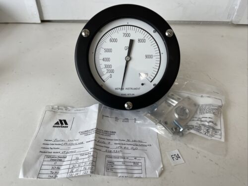 *NEW* Meriam Instruments Differential Pressure Gauge 1126 Series 0-10000 GPM Main Image