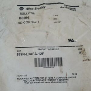 *NEW SEALED* Allen-Bradley 889N-L3AFA-12F 3 Pin Mini Right Angle 12ft + Warranty - Image 5