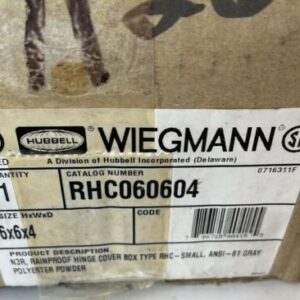 *NEW* Hubbell Wiegmann RHC060604 Enclosed Electric Box + Warranty/Fast Shipping! - Image 8