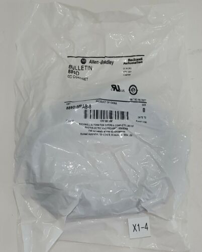 *NEW SEAELD* Allen-Bradley 889D-M8AB-5 Ser B Cordset Straight 889D + Warranty! Main Image
